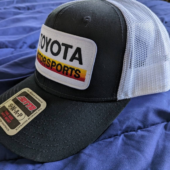 Toyota TRD Retro JDM Tacoma Tundra Outdoors Racing Motorsports Patch Hat Cap B&W - Picture 4 of 8